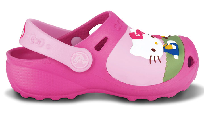 topánky Crocs Hello Kitty Custom Clog Kid's - Fuchsia/Bubblegum