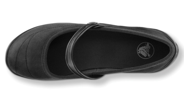 Crocs Wrapped Wedge Shoes - Black/Black