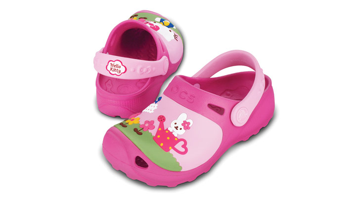 topánky Crocs Hello Kitty Custom Clog Kid's - Fuchsia/Bubblegum