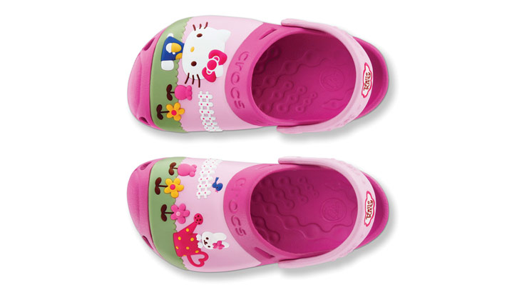 topánky Crocs Hello Kitty Custom Clog Kid's - Fuchsia/Bubblegum