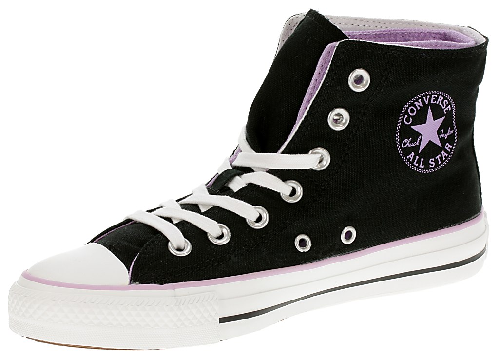 topánky Converse Chuck Taylor All Star Two Fold Hi - Black/Purple