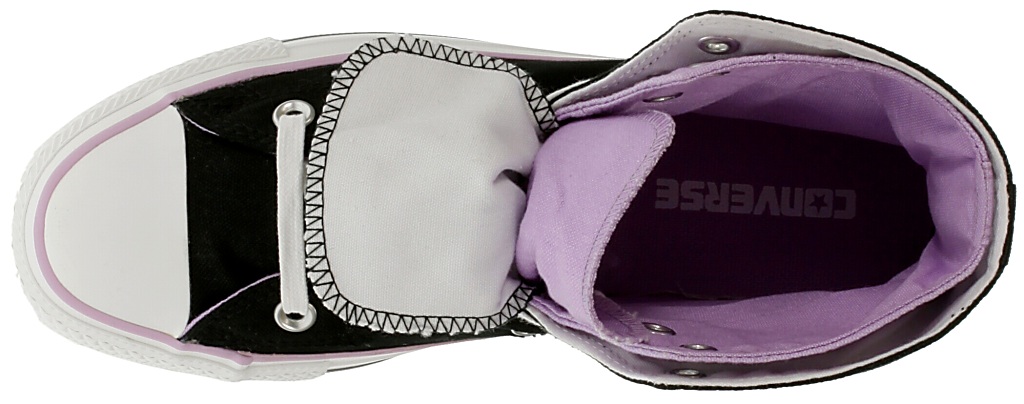 topánky Converse Chuck Taylor All Star Two Fold Hi - Black/Purple