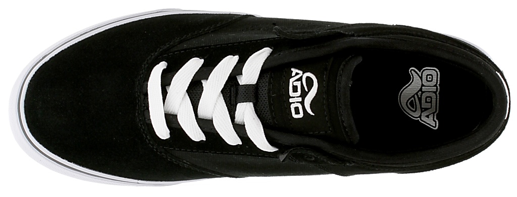 topánky Adio Amp - Black Suede/Black Canvas