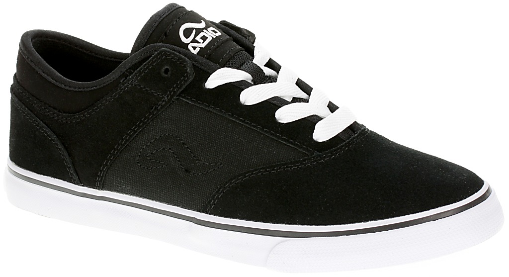 topánky Adio Amp - Black Suede/Black Canvas