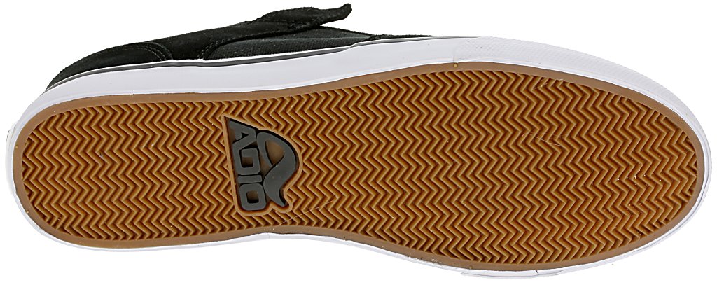 topánky Adio Amp - Black Suede/Black Canvas
