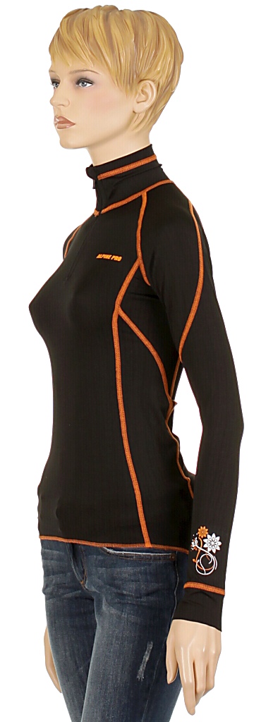 tričko Alpine Pro Organic LS - Black