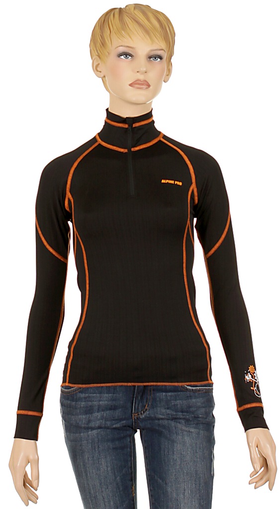 tričko Alpine Pro Organic LS - Black