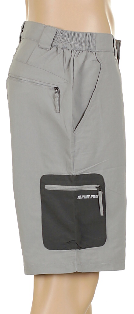 spodenki Alpine Pro Pluton - Gray/Dark Gray