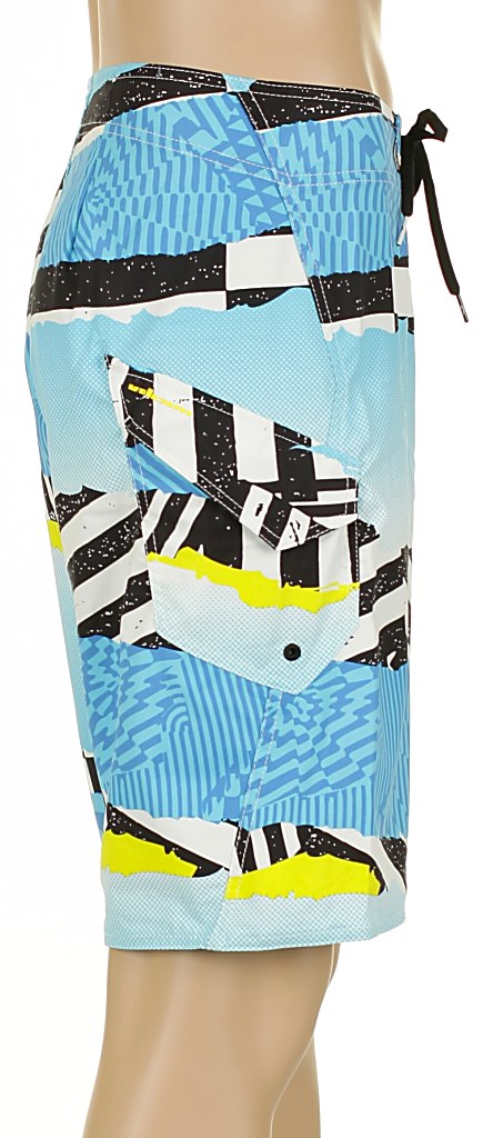 kúpacie šortky Volcom Maguro Print - White