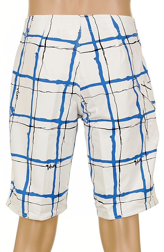 szorty kąpielowe Volcom Maguro Plaid - White