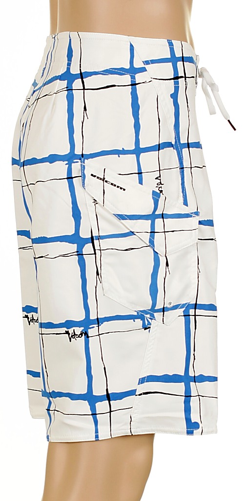 szorty kąpielowe Volcom Maguro Plaid - White