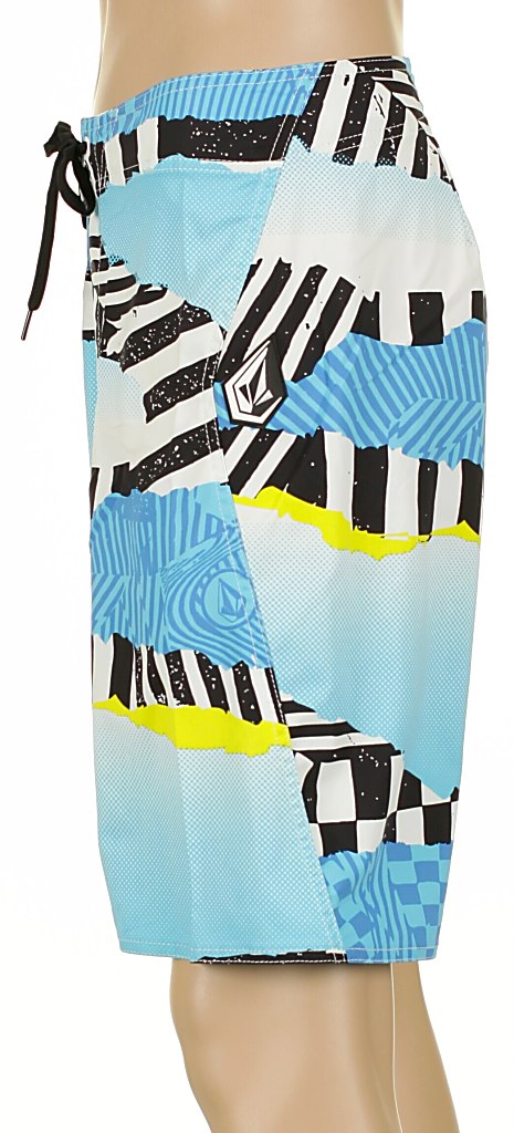 kúpacie šortky Volcom Maguro Print - White