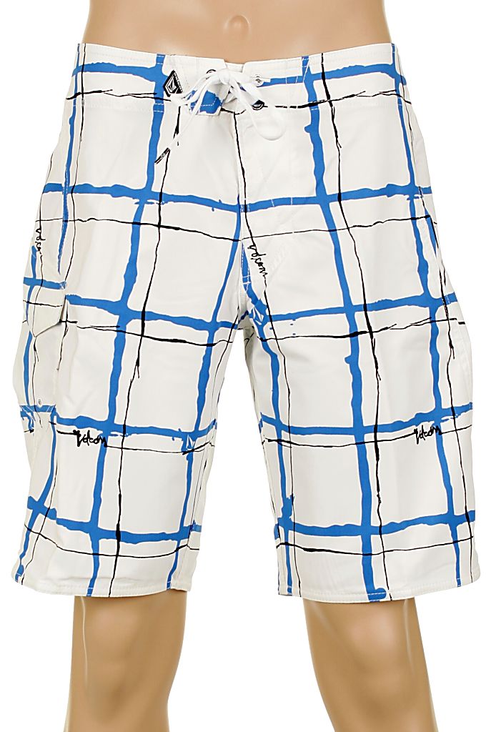 szorty kąpielowe Volcom Maguro Plaid - White