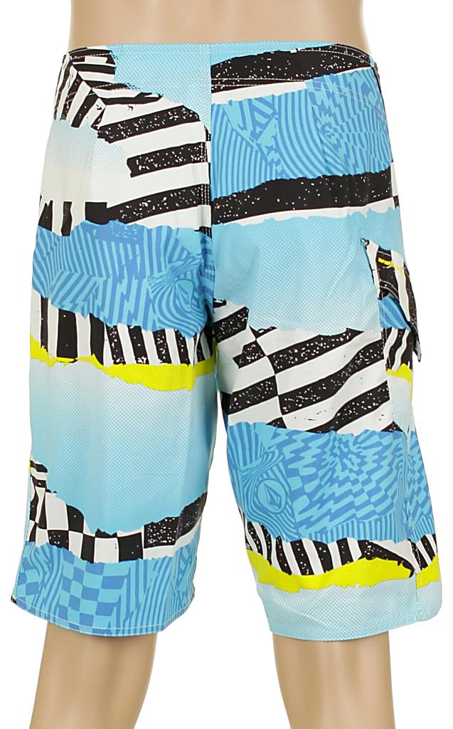 kúpacie šortky Volcom Maguro Print - White