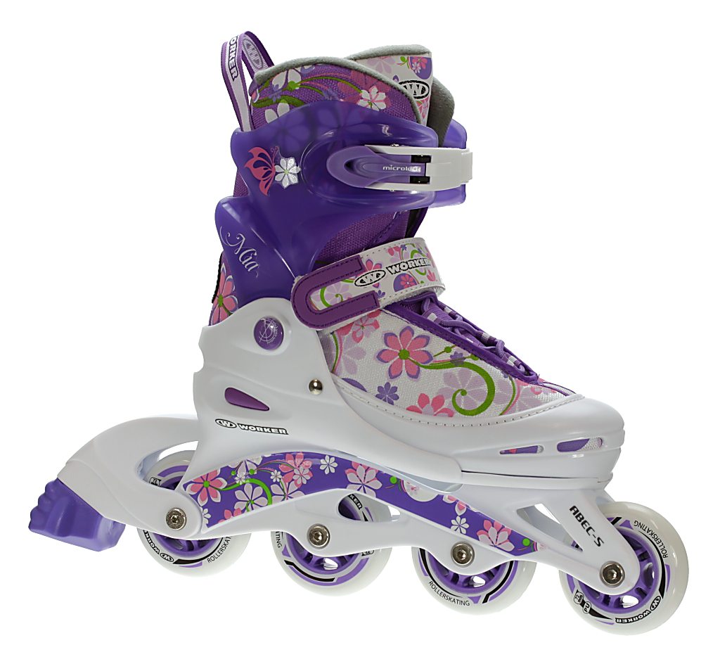 kolečkové brusle Worker Mia Kid's - Floral