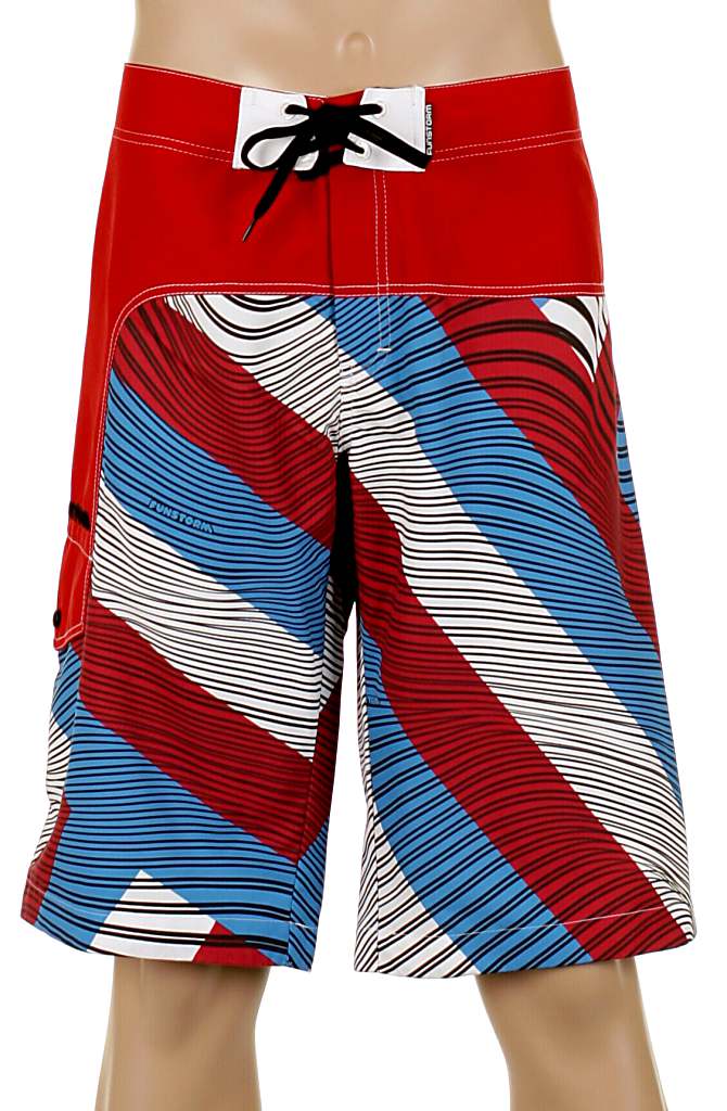koupací šortky Funstorm Shore - Red