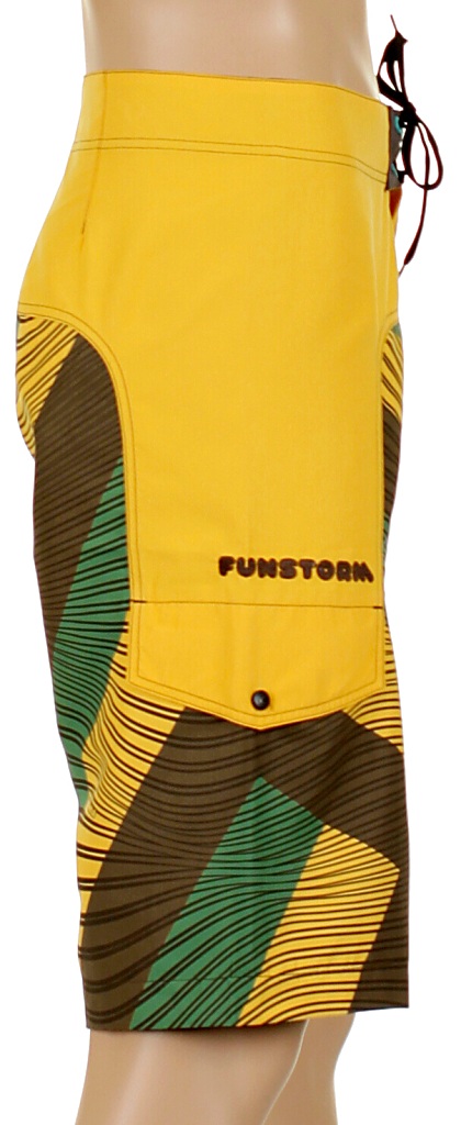 koupací šortky Funstorm Shore - Yellow