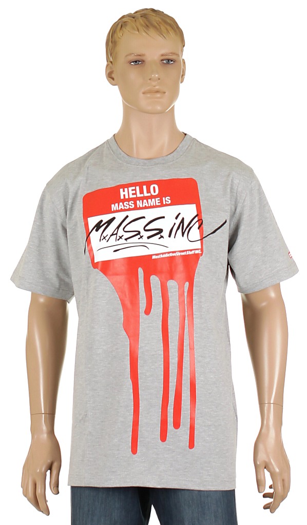 Mass DNM Mass Name Is T-shirt - Gray