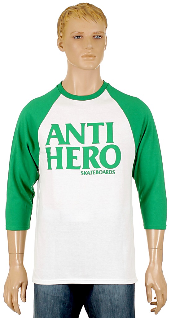 tričko Antihero Blackhero LS - White/Green