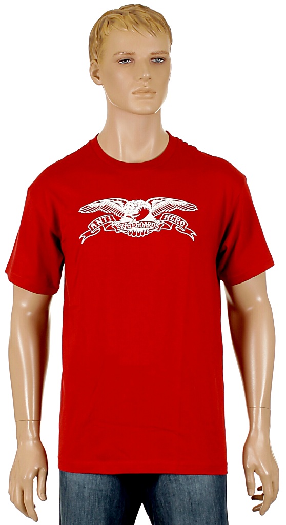 tričko Antihero Eagle - Cardinal/White