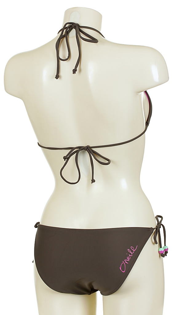 plavky O'neill Triangle Small Tie Bikini - Dusty Olive