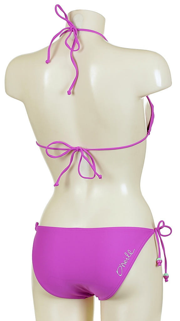 plavky O'neill Triangle Small Tie Bikini - Foxy Pink