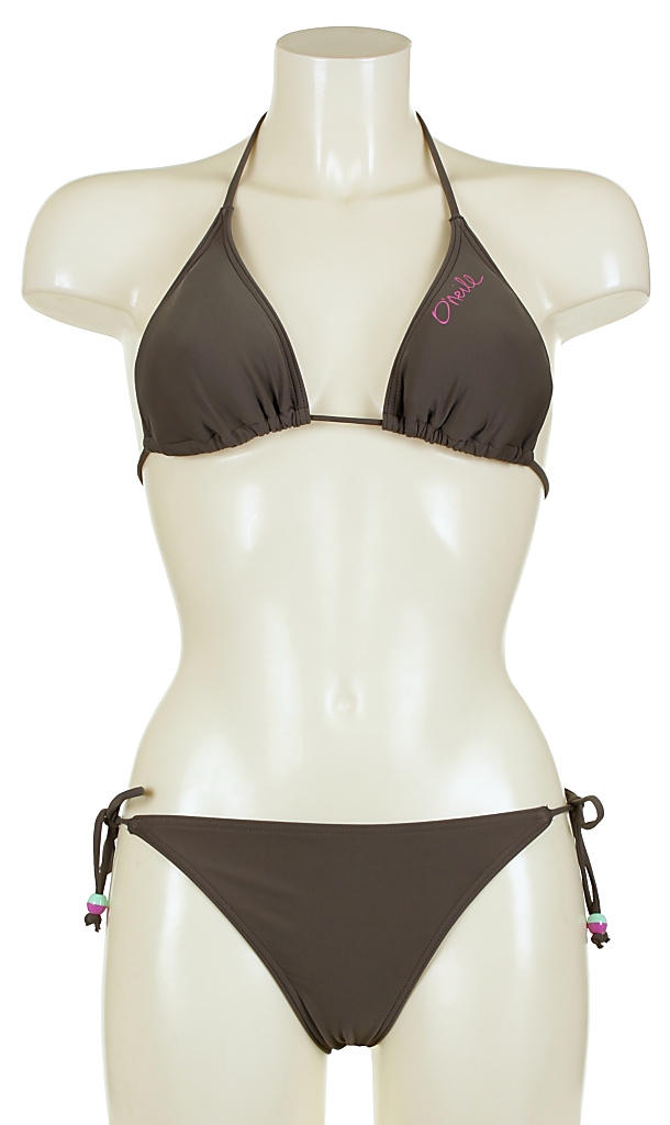 plavky O'neill Triangle Small Tie Bikini - Dusty Olive