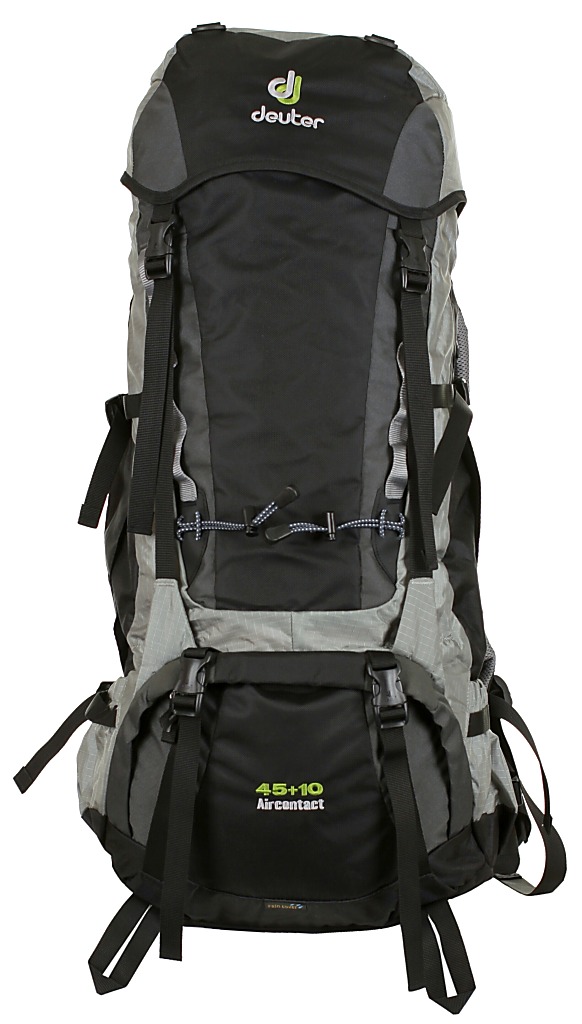 backpack Deuter Aircontact 45+10 - Black/Silver