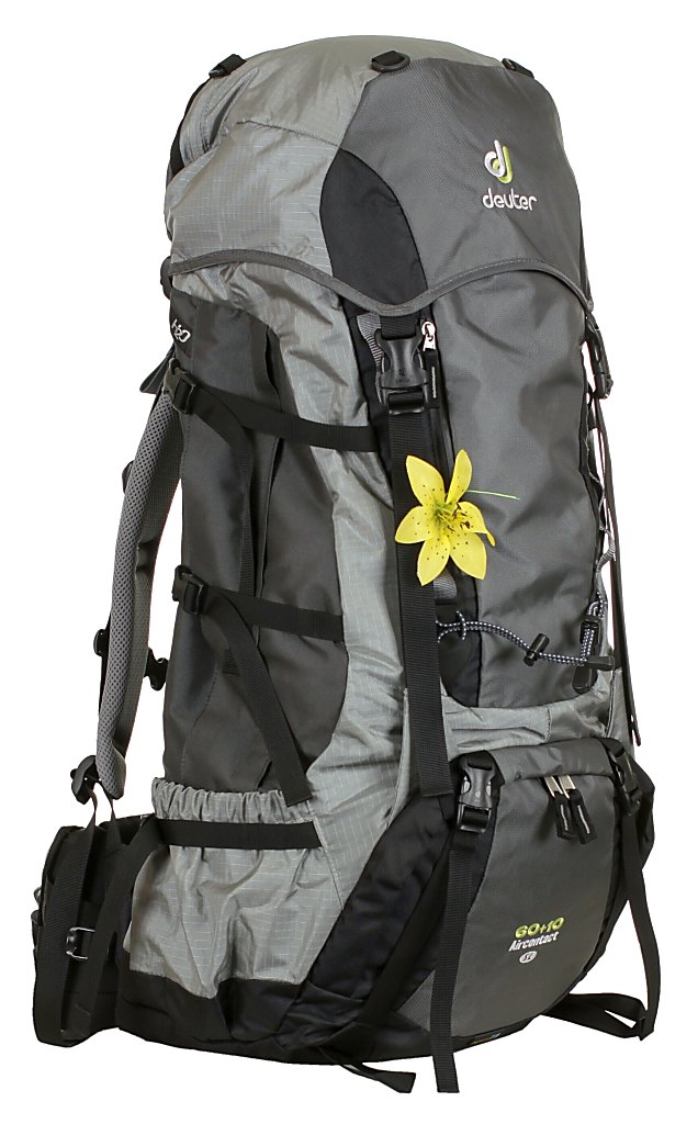backpack Deuter Aircontact 60+10 SL - Granite/Silver