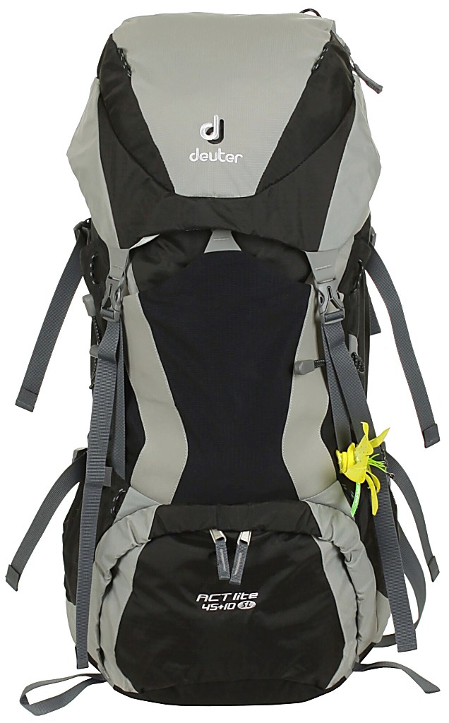 batoh Deuter ACT Lite 45+10 SL - Black/Silver
