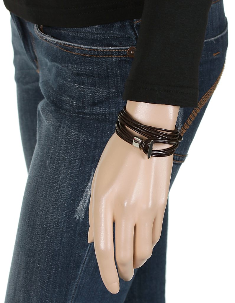 náramek Body Art 08SL0021-BRN - Brown