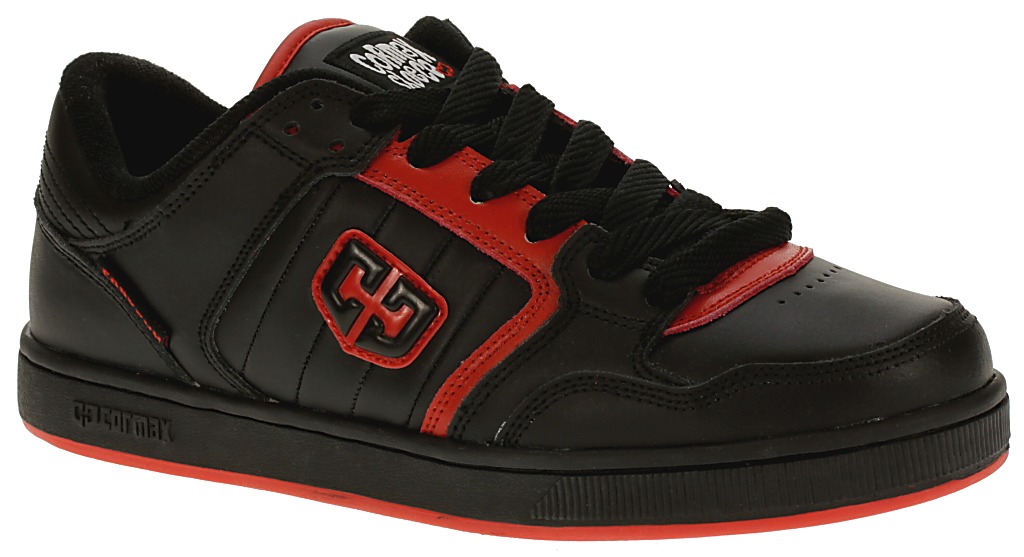 shoes Cormax Quest - Black/Black/Red Action Leather