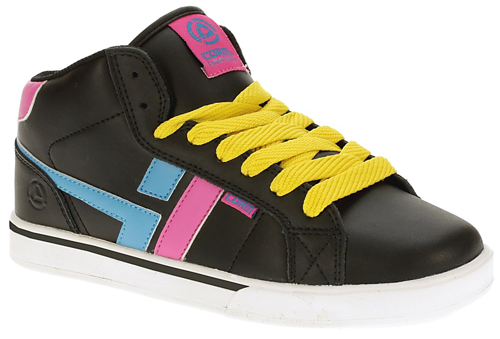 shoes Cormax Reel - Black/Blue/Pink Action Leather