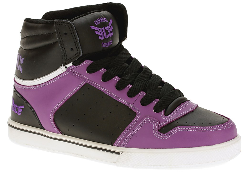 topánky Cormax Feit High - Black/Purple/White Action Leather