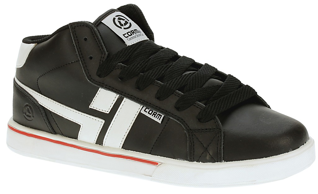 shoes Cormax Reel - Black/White/Red Action Leather