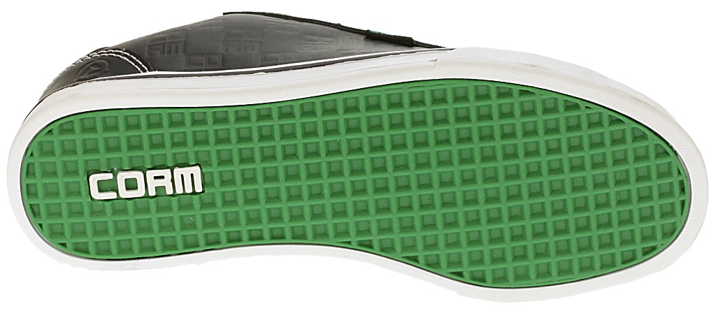 topánky Cormax Nerv - Black/Green Action Leather