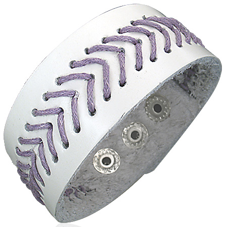 náramek 316L BBF465BA - White/Violet