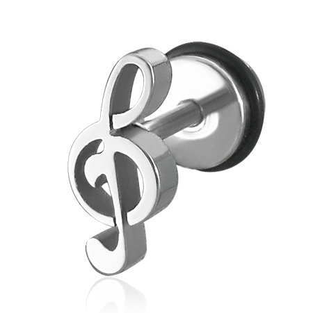 piercing 316L QPC215BA - Silver Clef