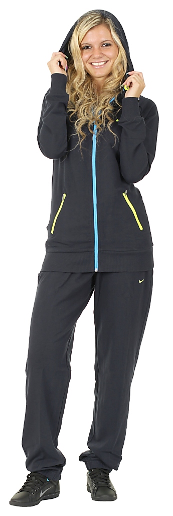 tepláková souprava Nike STR FT Hooded Warm Up - 475/Dark Obsidian/Blue Glow/Wolt