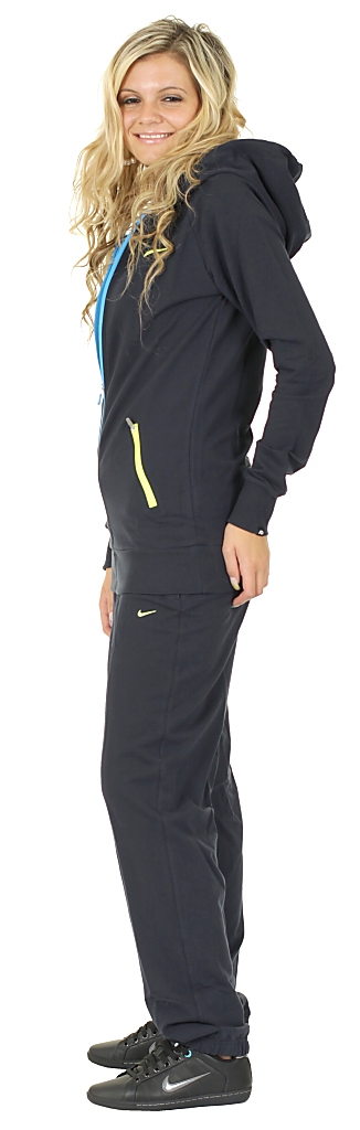 tepláková souprava Nike STR FT Hooded Warm Up - 475/Dark Obsidian/Blue Glow/Wolt