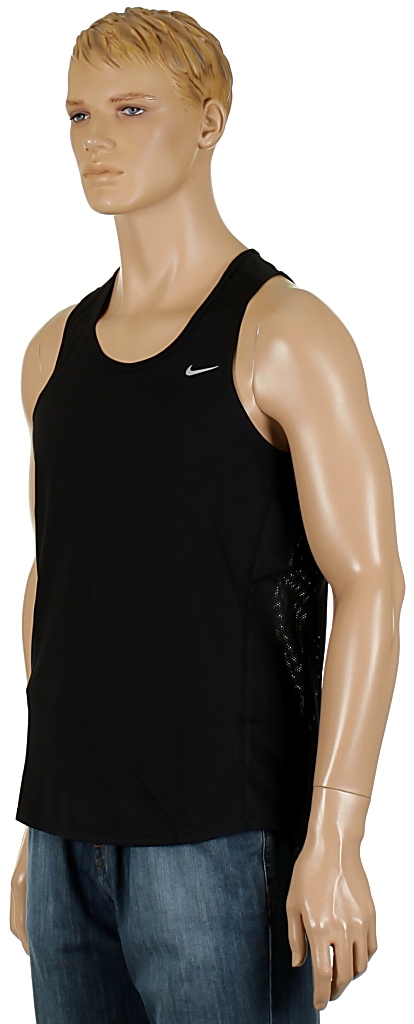 tielko Nike Miler Singlet - 010/Black/Black/Reflective Silver