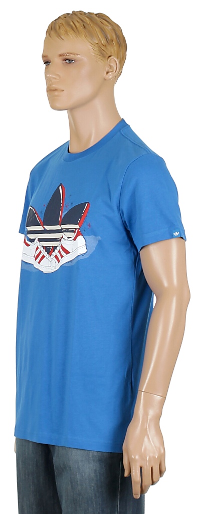 tričko Adidas Sneaker Trefoil - Bluebird