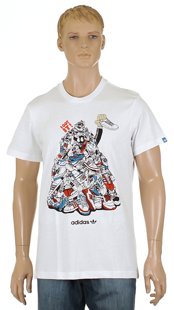 koszulka trykotowa Adidas Sneaker Pile - White