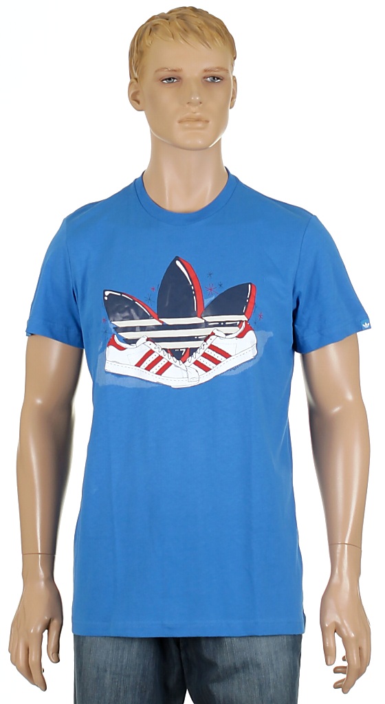 tričko Adidas Sneaker Trefoil - Bluebird