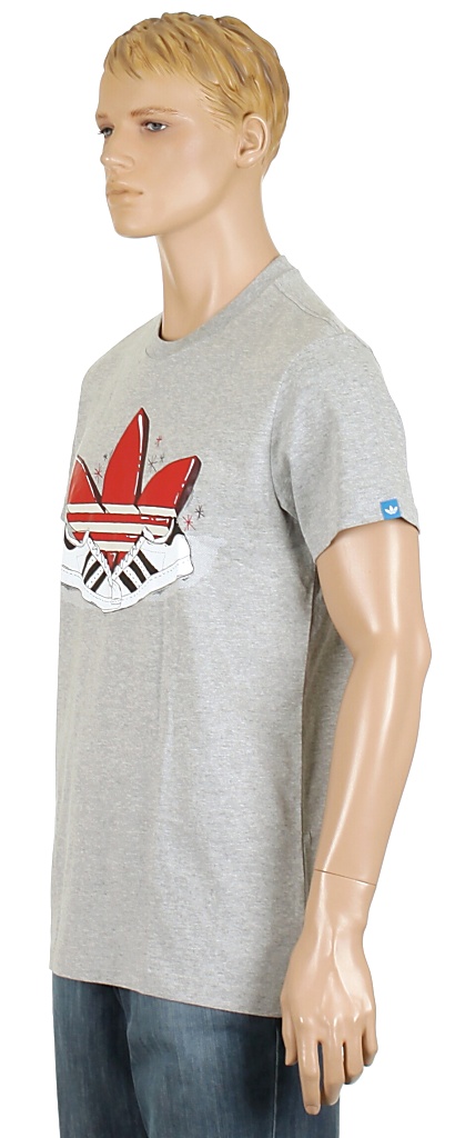tričko Adidas Sneaker Trefoil - Medium Gray Heather