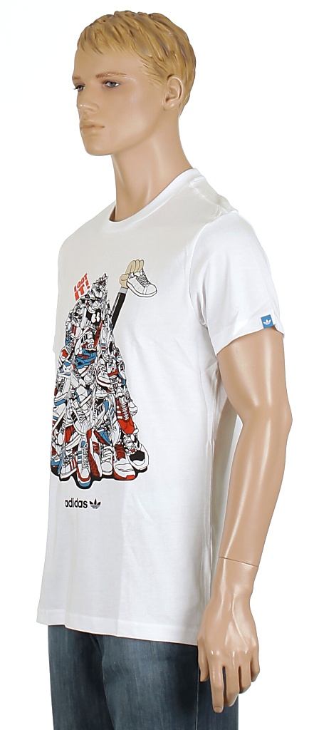 koszulka trykotowa Adidas Sneaker Pile - White
