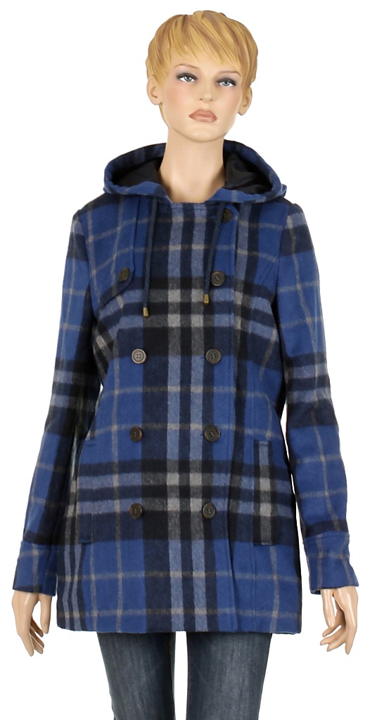 płaszcz Quiksilver Cascade Plaid - Indigo Blue