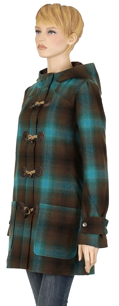 płaszcz Quiksilver The Height Hooded Duffle - Chocolate