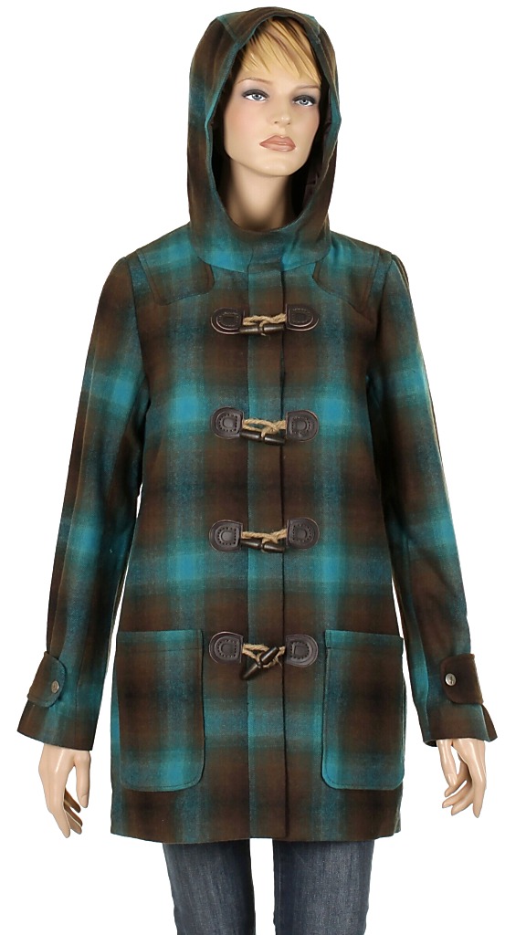 płaszcz Quiksilver The Height Hooded Duffle - Chocolate