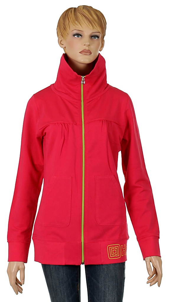 mikina Horsefeathers Lucia Zip - Raspberry